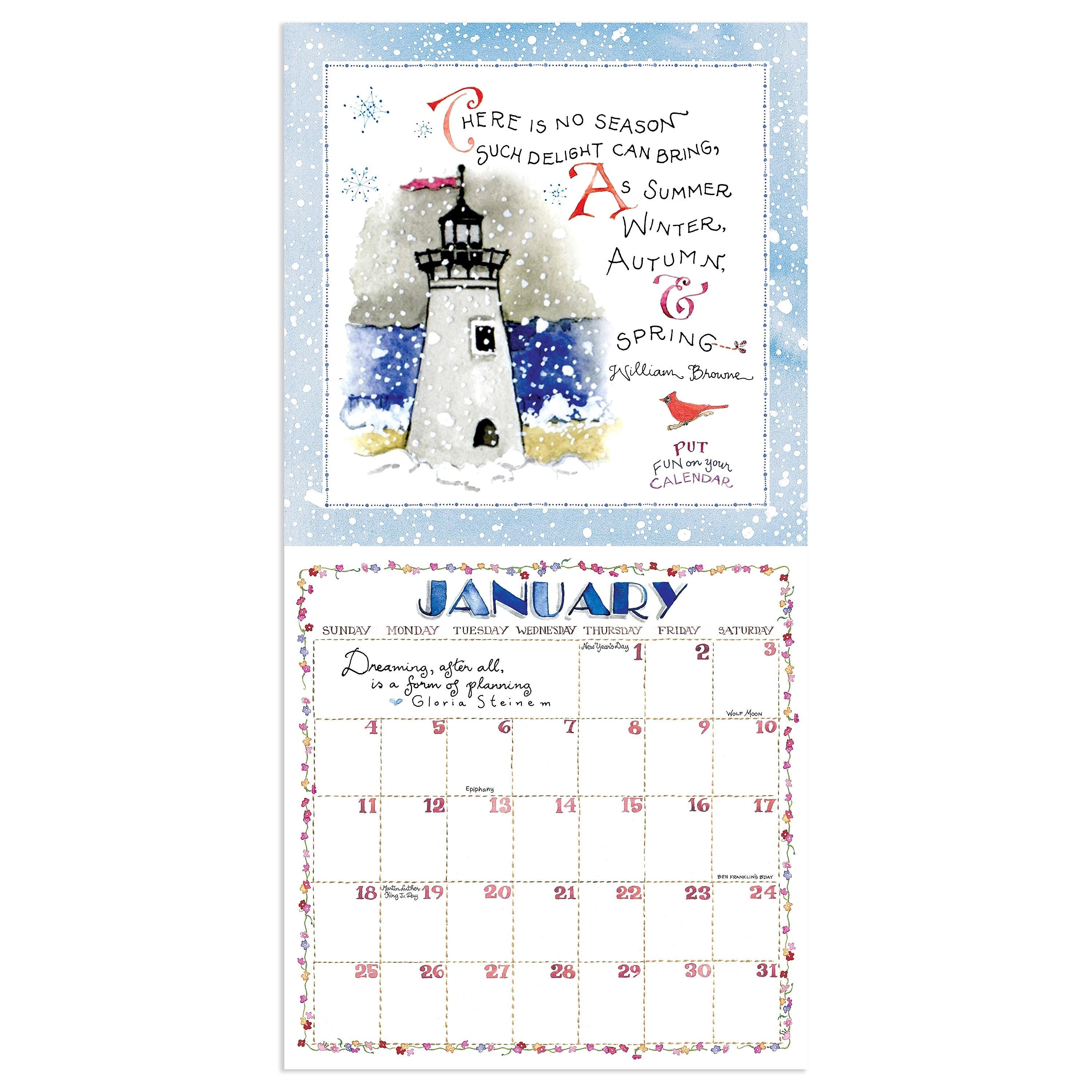 2026 TF Publishing 12" x 17" TF Publishing 7" x 7" Susan Branch Mini Calendar 26-2106