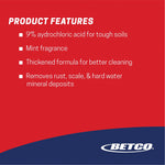 Betco Kling Toilet Bowl Cleaner, Mint-wintergreen Scent, 32 oz., 12/Carton (0751200)