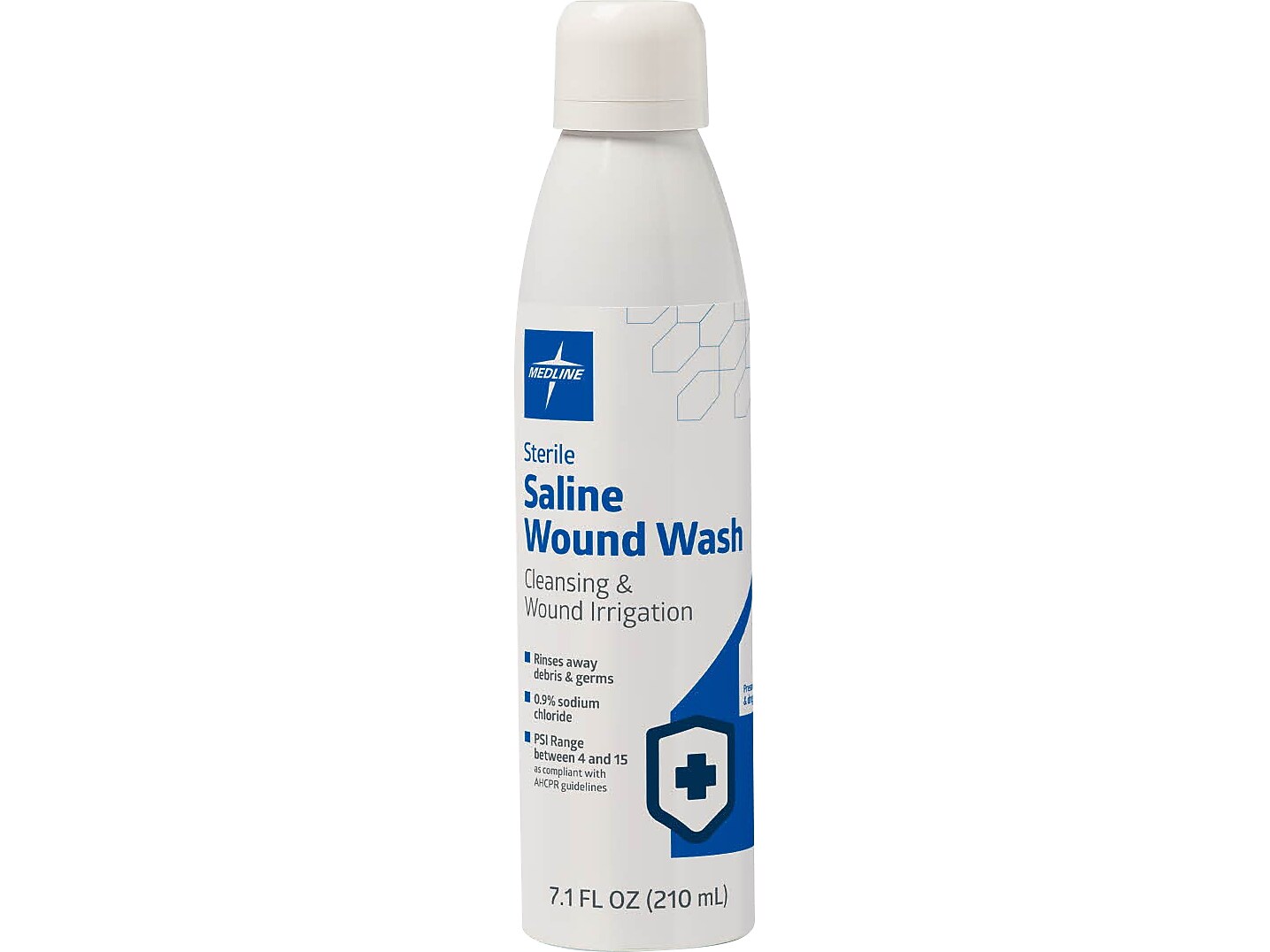 Medline Sterile Saline Wound Wash Spray Can, 7.1 Fl. Oz., 12/Carton (MII MDSALINE7)