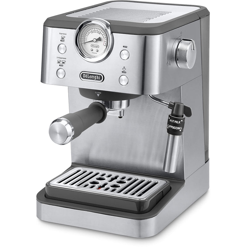 DeLonghi Linea Classic 2-Cups Automatic Espresso Machine, Stainless Steel (EM450M)