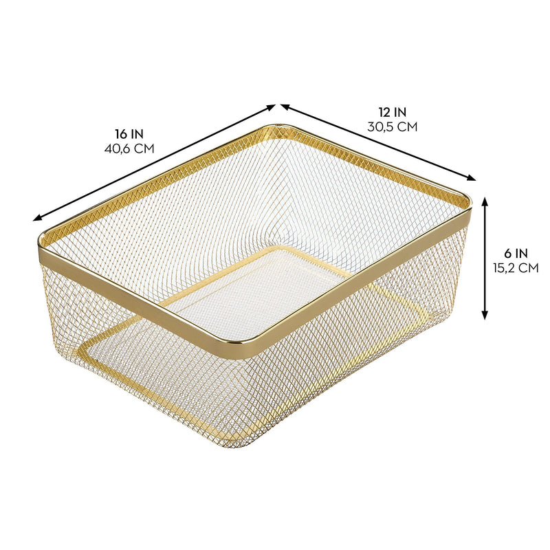 mDesign Steel Organizers, Soft Brass (25953)
