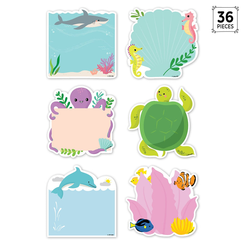 Creative Teaching Press Sea Friends Designer Cut-Outs, 36/Pack, 3 Packs/Bundle (CTP11053-3)