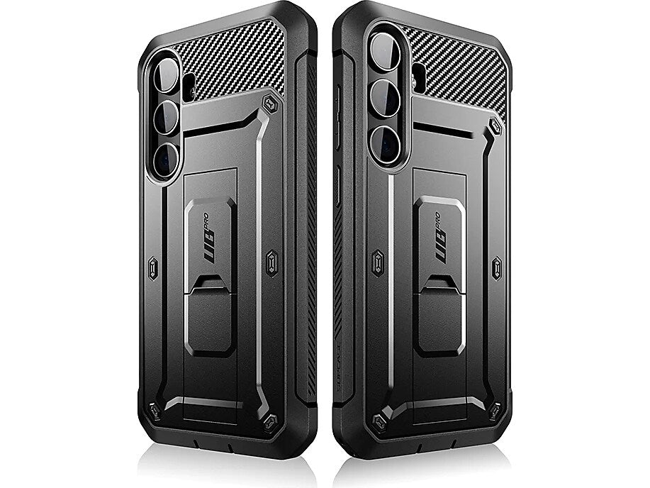 SUPCASE Unicorn Beetle Pro Rugged Case for Samsung Galaxy S24, Shock Absorbing, Black (GS24UBPR2SBK)