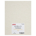 JAM Paper Parchment 65 lb. Cardstock Paper, 8.5" x 11", Light Brown, 50 Sheets/Pack (96700100)