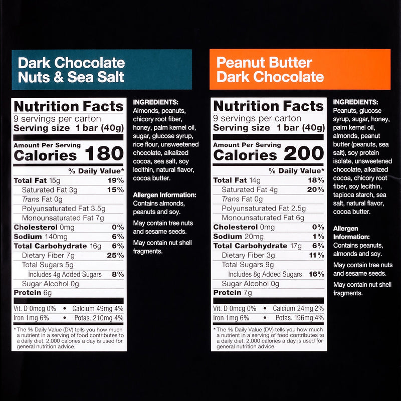 KIND Dark Chocolate Nuts & Sea Salt and Peanut Butter Dark Chocolate Variety Pack, 1.4 oz., 18/Pack (220-02414)