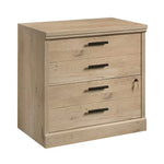 Sauder Aspen Post 2-Drawer Lateral File Cabinet, Letter/Legal Size, Lockable, 30"H x 31"W x 19"D, Prime Oak (427013)