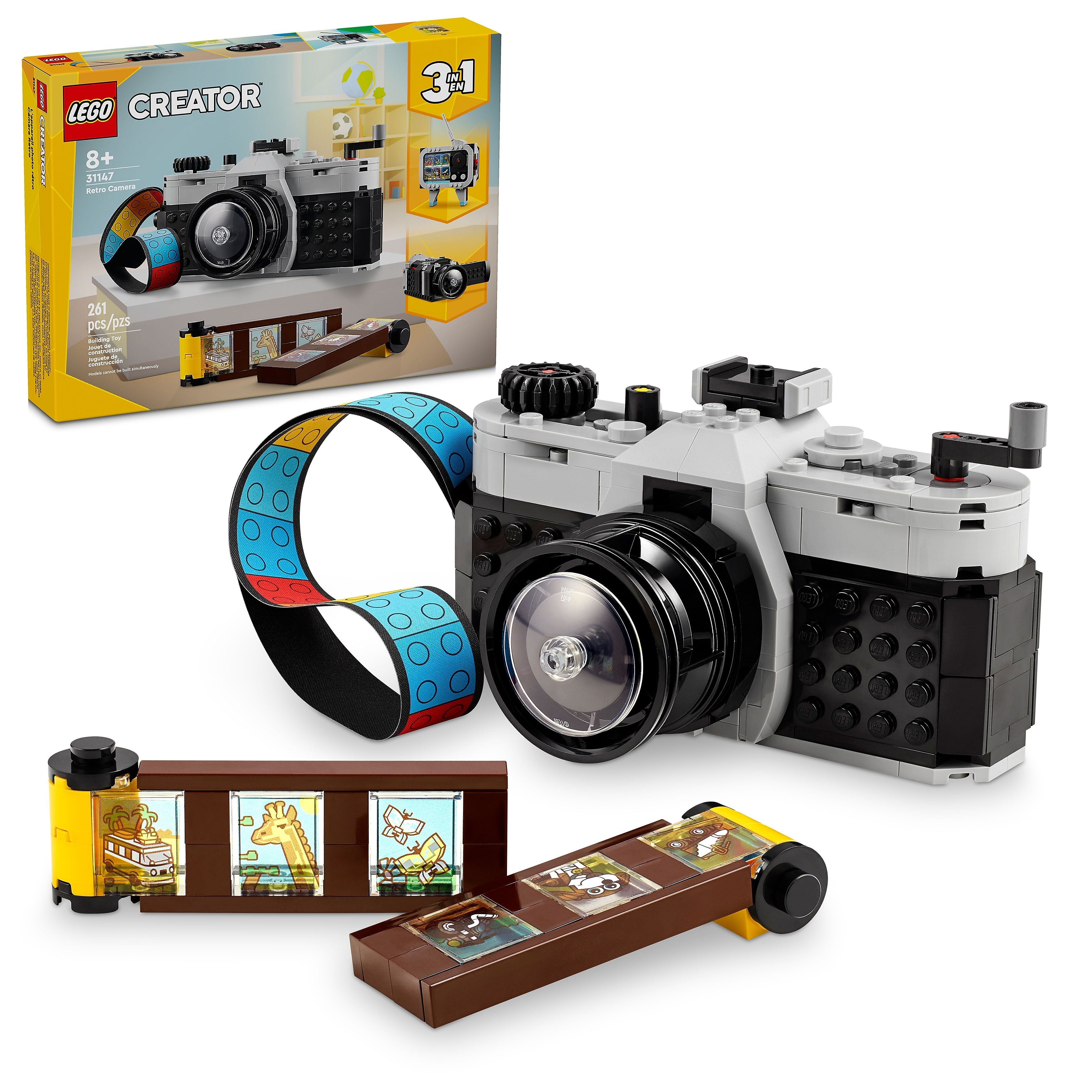 LEGO Creator Retro Camera 3-In-1, 261 Pieces (31147)
