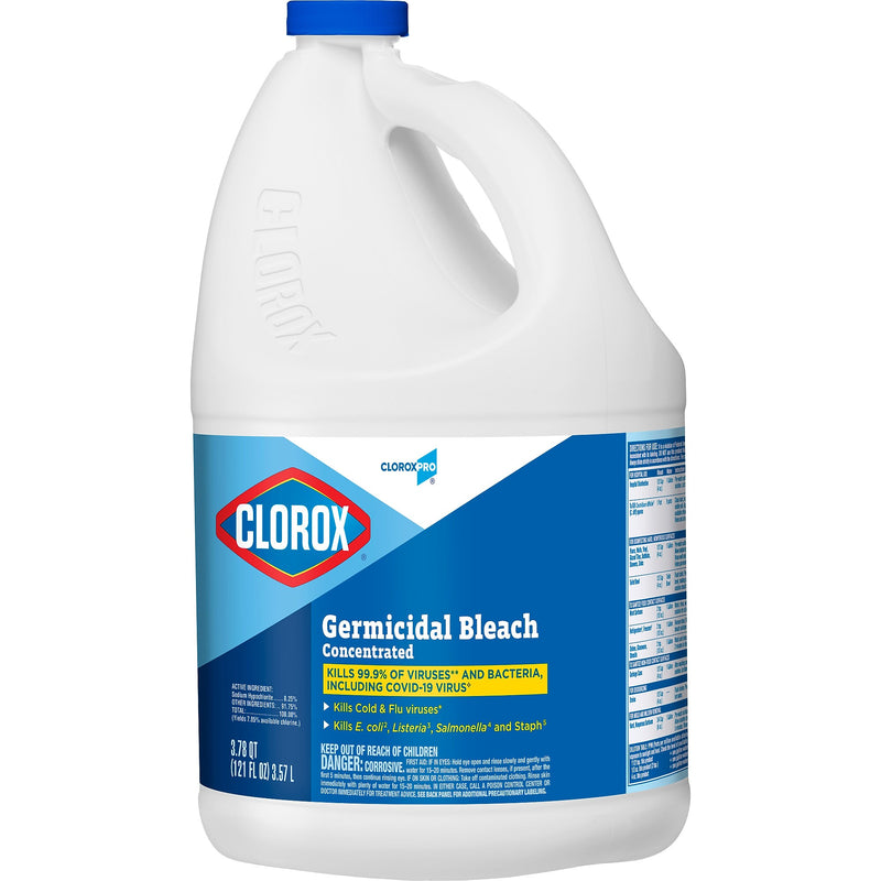 Clorox CloroxPro Germicidal Concentrated Bleach, 121 oz., 3/Carton (30966CT)