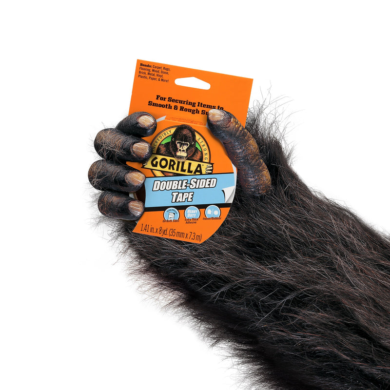 Gorilla Double-Sided Tape, 1.4" x 8 yds., Grey (100925)