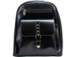 McKlein Madison Leather Laptop Backpack, Medium, Black (99555)