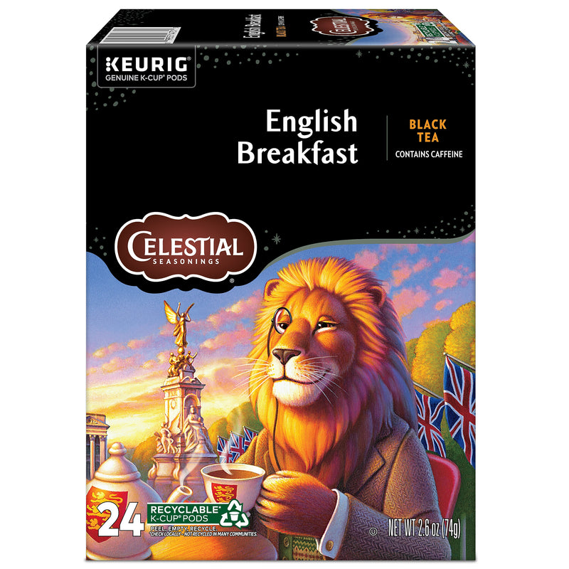 Celestial Seasonings Breakfast Blend Black Tea, Keurig® K-Cup® Pods, 96/Carton (14731)