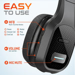 Delton 20X Professional Noise Canceling Bluetooth On Ear Computer Headset with Mic and USB Dongle, Black, 2/Pack