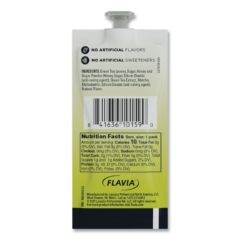 Lavazza Bright Tea Co. Green Tea, Flavia Freshpacks, 100/Carton (48049)
