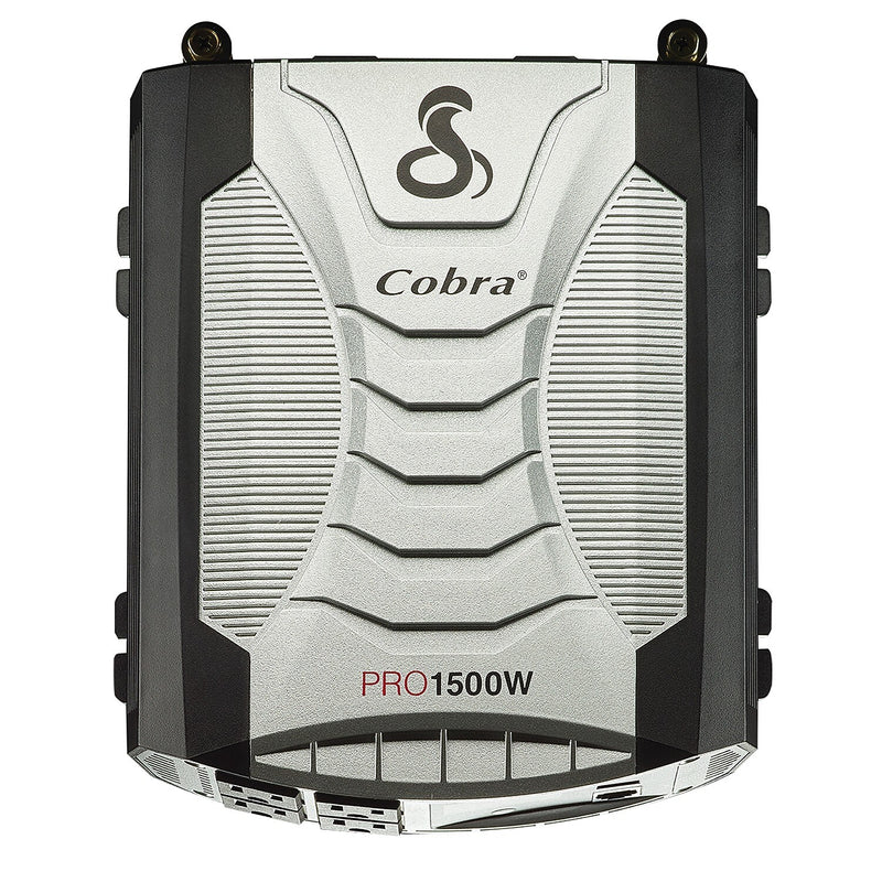 Cobra PRO 1500W Professional-Grade Power Inverter with 2 USB Ports, 4-Outlets, Black & Gray (CPI1500W)