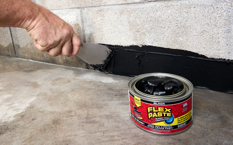 Flex Paste Super Thick Rubberized Paste, Black, 8.75 fl. oz., 4/Pack (PFSBLKR16-CS)