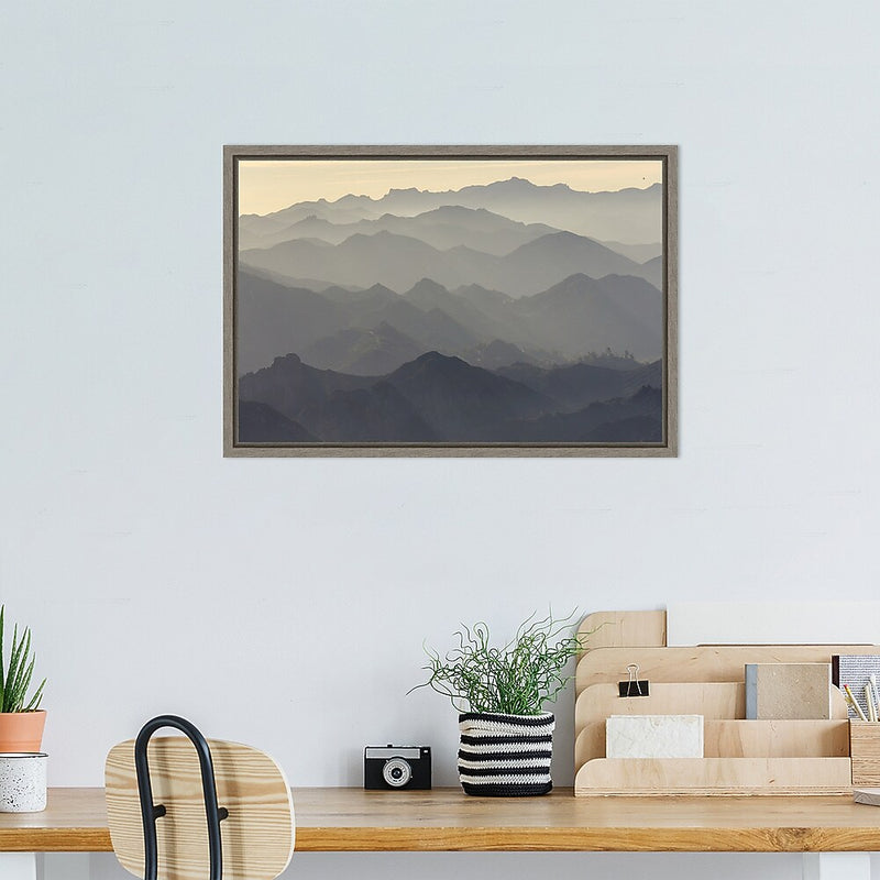 Amanti Art Santa Monica Mountains by Rob Sheppard Danita Delimont Framed Canvas Wall Art Print, 23" x 16" (A42675048043)