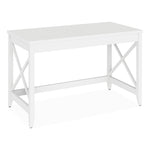 Alera Farmhouse Writing Desk, 47.24" x 23.62" x 29.53", White (ALEWSF4824WT)