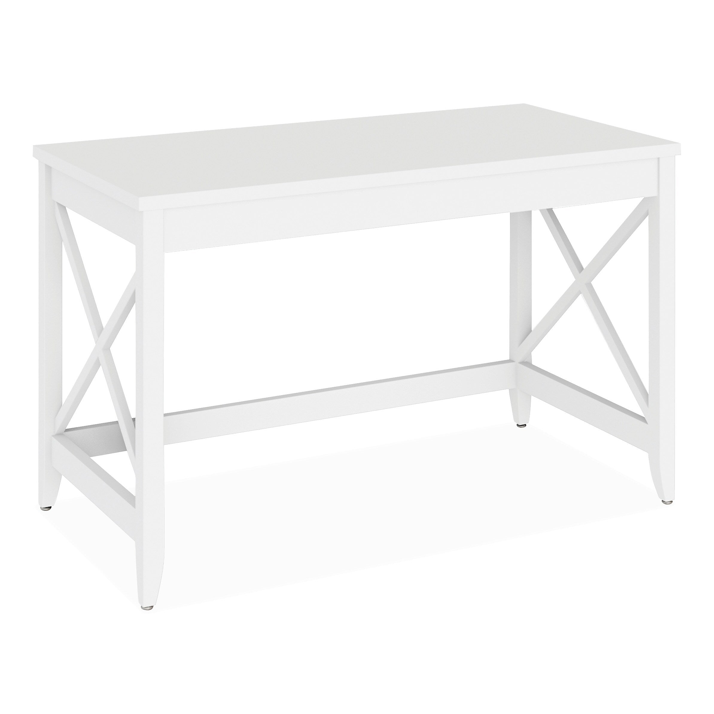 Alera Farmhouse Writing Desk, 47.24" x 23.62" x 29.53", White (ALEWSF4824WT)