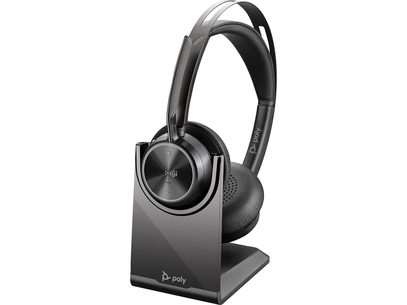 Poly Voyager Focus 2 Wireless Noise Canceling Bluetooth Stereo Headset, MS Certified (9T9J6AA#AC3)