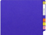Medical Arts Press Heavy-Duty End Tab File Folder, Straight Cut, Letter-Size, Purple, 40/Box (S-09459-PUR)