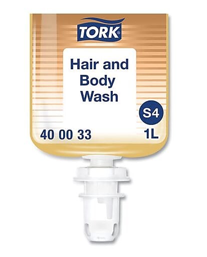 Tork Hair and Body Wash, Clean Scent, 1 L, 6/Carton (TRK400033)