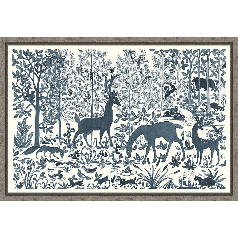 Amanti Art Forest Life I by Miranda Thomas Framed Canvas Wall Art Print, 23" x 16" (A42674078919)