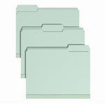 Staples Heavy Duty Pressboard Classification Folder, 2" Expansion, Letter Size, Green, 25/Pack (ST62738)