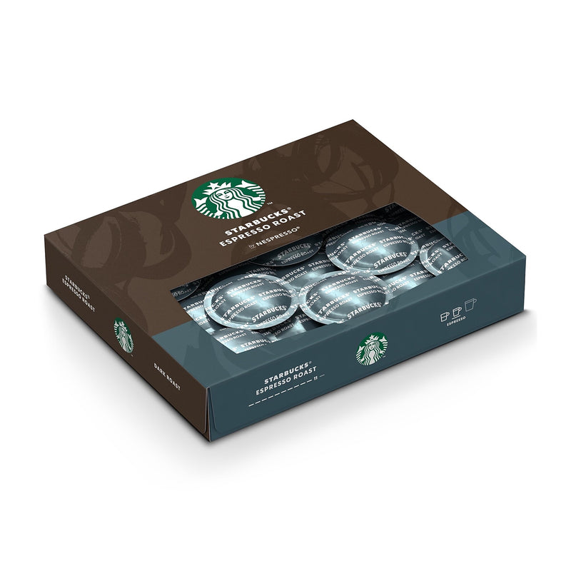 Nespresso Starbucks Espresso Coffee Nespresso Professional Capsules, Espresso Roast, 50/Box (2906.84)