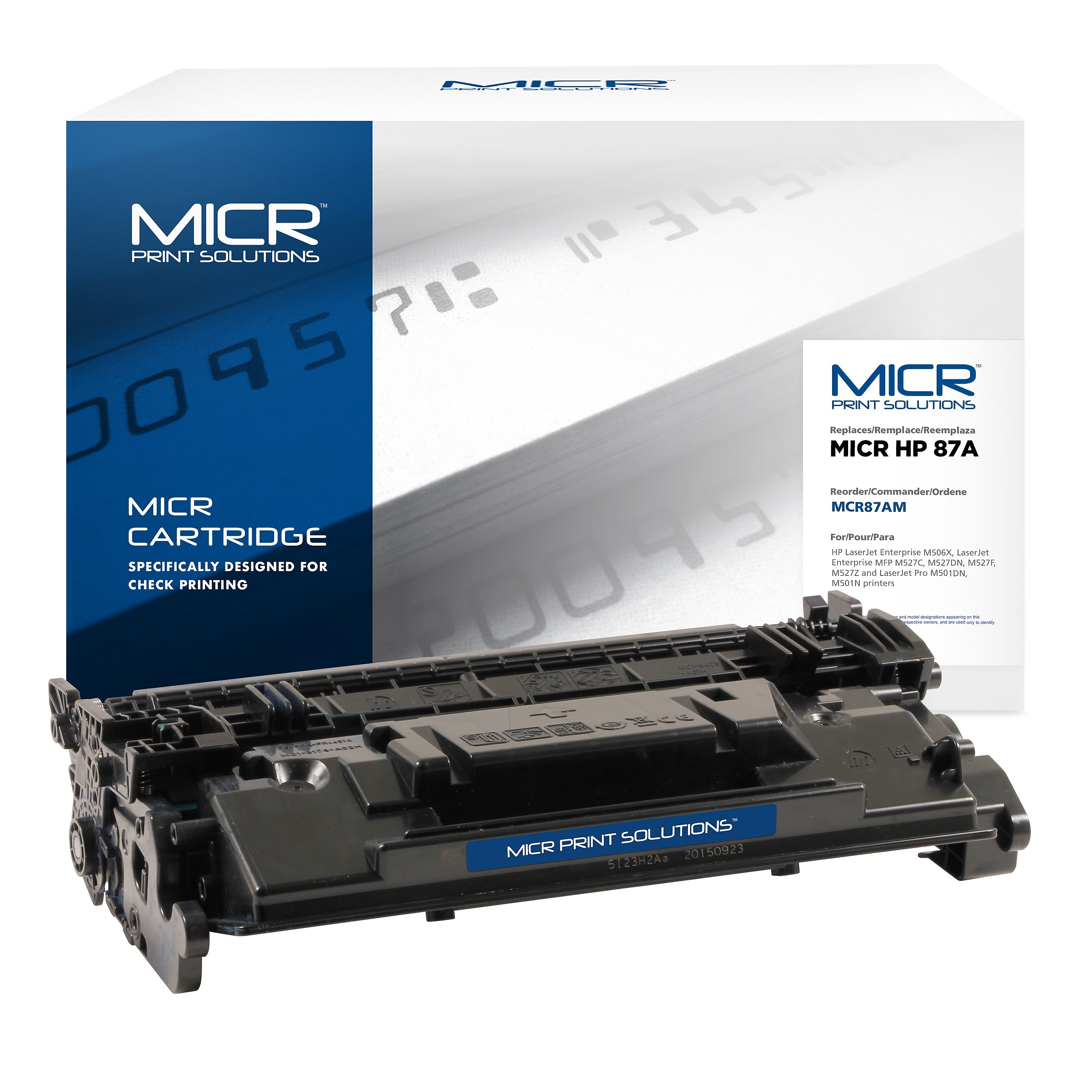 MICR Print Solutions Compatible Black Standard Yield Toner Cartridge Replacement for HP 87A