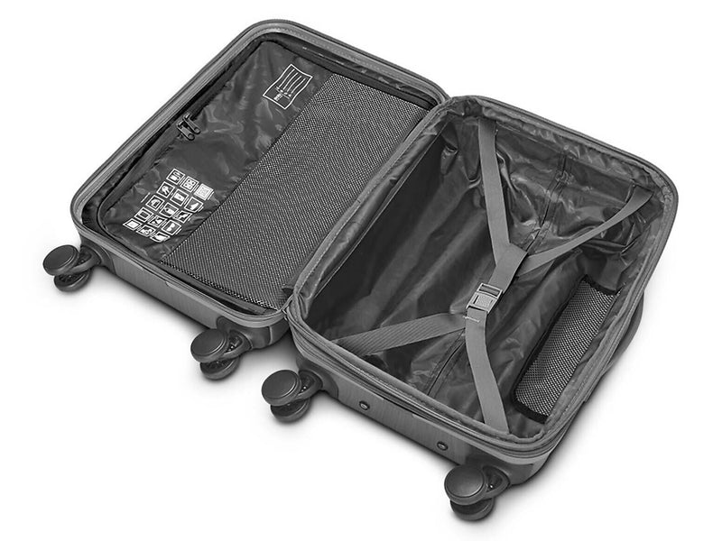 Solo New York Re:serve 22" Hardside Carry-On Suitcase, 4-Wheeled Spinner, TSA Checkpoint Friendly, Gray (UBN921-10)