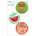 Trend Enterprises Tasty Treats Vinyl Stickers, Multicolored, 3/Pack, 6/Packs/Bundle (T-62010-6)