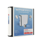 Staples 3" 3-Ring Better Binder, D-Ring, White (ST55887-CC)