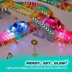 JitteryGit XTRA 2 RACERS Cars for Race Track & Glow In The Dark Trax, Red/Blue (000860009329522)