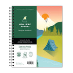 Roaring Spring New Leaf 1-Subject Notebooks, 9" x 11", College Ruled, 70 Sheets, Multicolor, 12/Carton (10843CS)