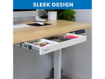 Mount-It! 2"H x 21"W Under-Desk Drawer, White (MI-7294WHT)
