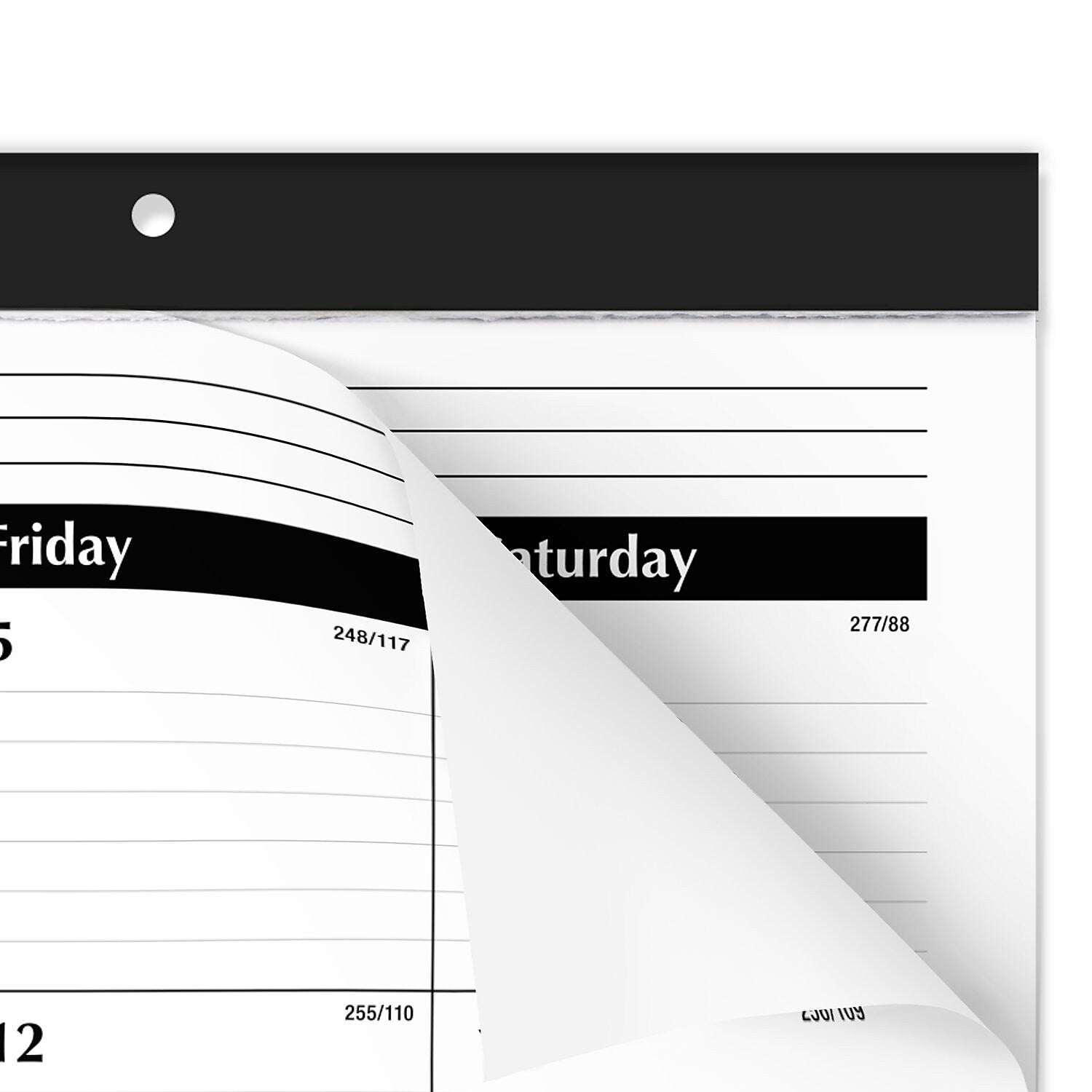 2025-2026 AT-A-GLANCE 21.75" x 17" Academic Monthly Desk Pad Calendar, White/Black (SK2416-00-26)
