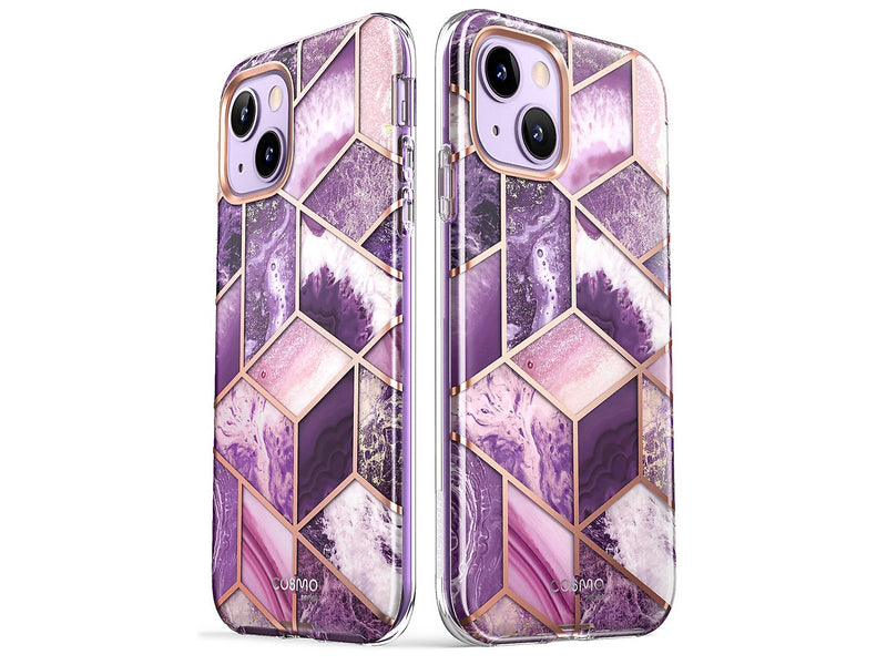 i-Blason Cosmo Marble Purple Case for iPhone 14 Plus (iPhone2022-6.7-Cosmo-SP-Ameth)