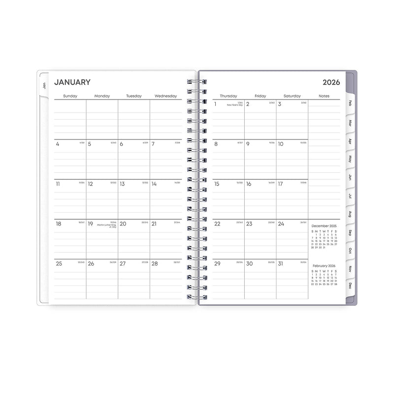 2026 Blue Sky Ru Du Flore 5" x 8"  Weekly & Monthly Planner, Plastic Cover, Multicolored (101603-26)