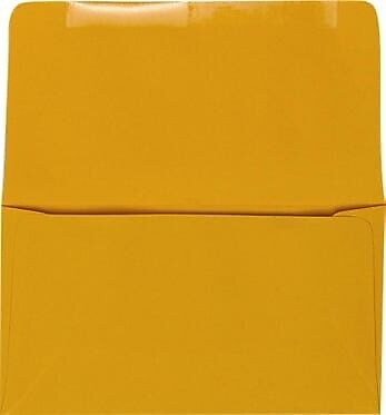 JAM Paper #6 3/4 Booklet Envelopes, 3 5/8" x 6 1/2", Goldenrod, 50/Pack (R0264-50)
