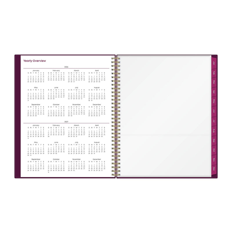 Planning Calendar BS Gili PP 8.5x11 RY26 Wkly/Mthly Safety Wirebound -