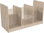 Flash Furniture Bright Beginnings 5-Section Storage Unit, 16"H x 31.5"W x 13"D, Brown (MK-KE24558-GG)
