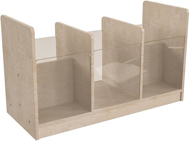 Flash Furniture Bright Beginnings 5-Section Storage Unit, 16"H x 31.5"W x 13"D, Brown (MK-KE24558-GG)