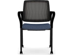 HON Ignition Fabric/Mesh Multipurpose Stacking Chair, Navy/Black (HIGS6.F.H.IM.APX13.T)