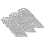 Charles Leonard 180-Degree Protractor, 6", Clear, 12/Pack, 3 Packs/Bundle (CHL77106IP-3)