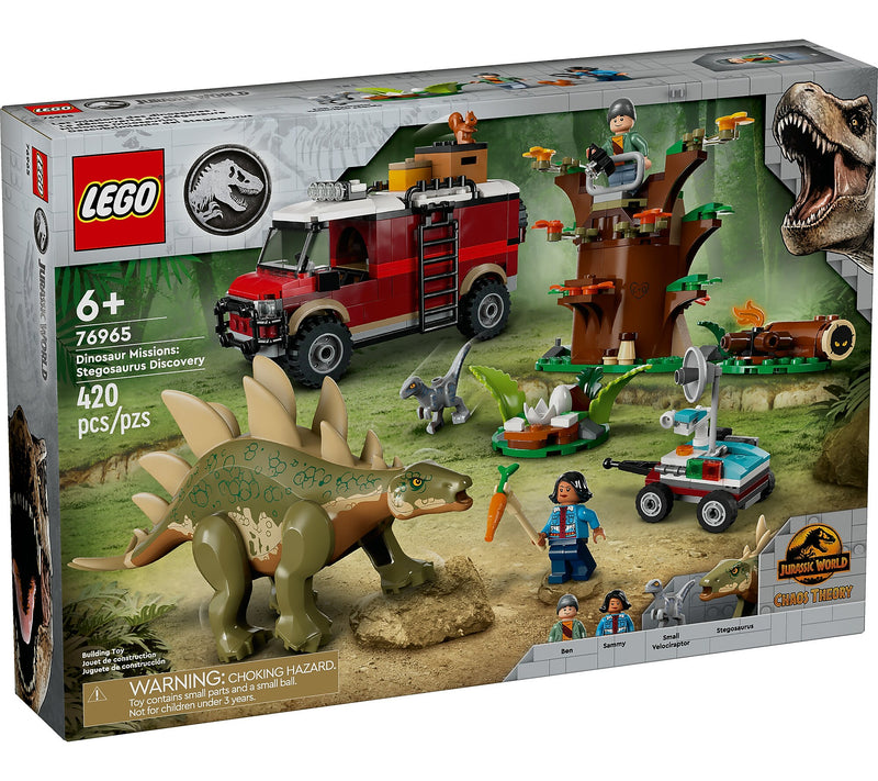 LEGO Jurassic World Dinosaur Missions: Stegosaurus Discovery, 420 Pieces (76965)