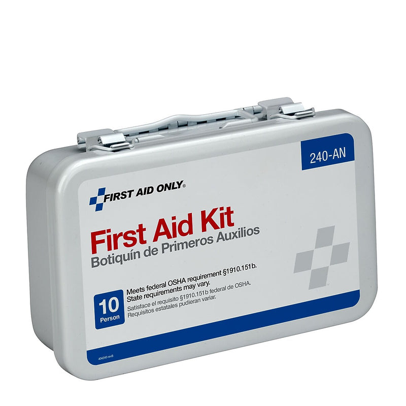 First Aid Only Unitized Metal First Aid Kit, 10 People, 65 Pieces (240-AN)