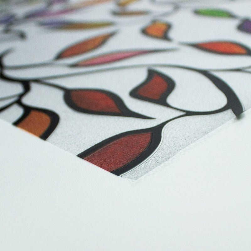 York Wallcoverings Stained Glass Leaves Window Film (WFM3905SLG)