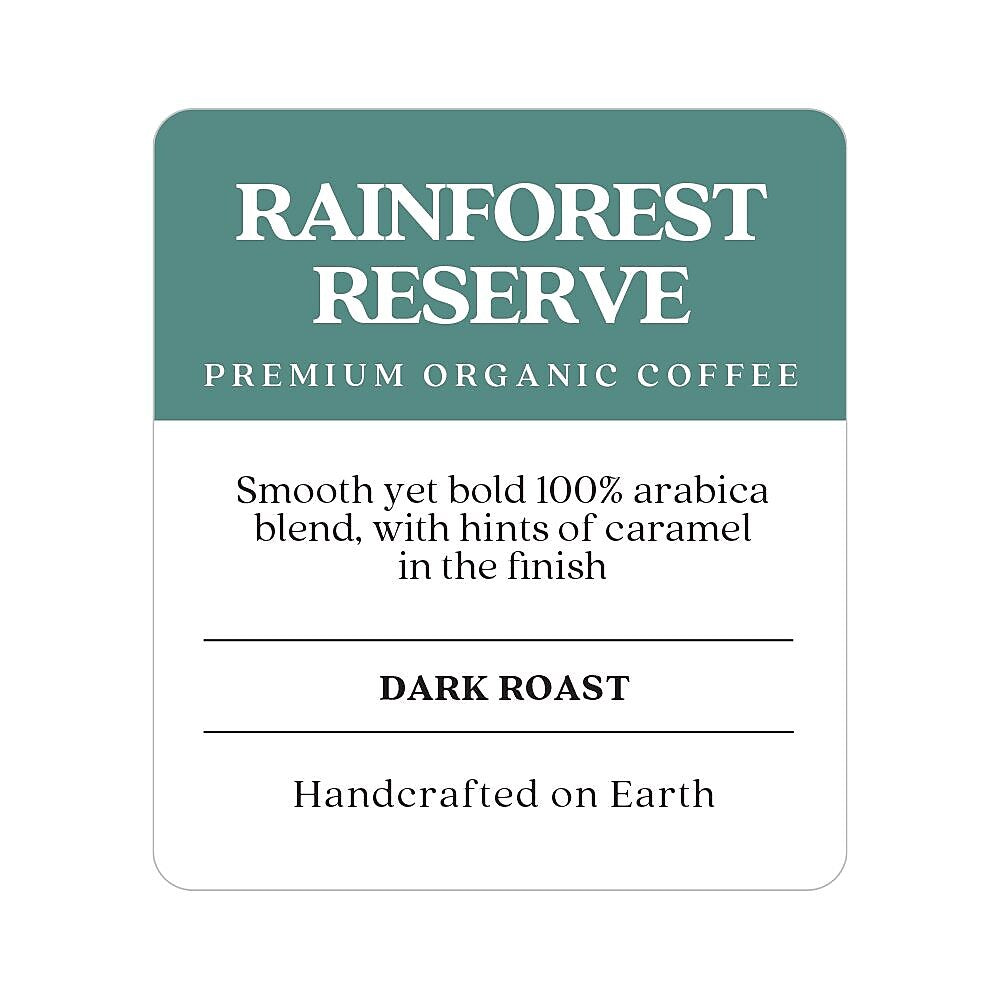 Copper Moon Rainforest Reserve Organic Beans Coffee, Dark Roast, 32 oz. (260158 - BAG)