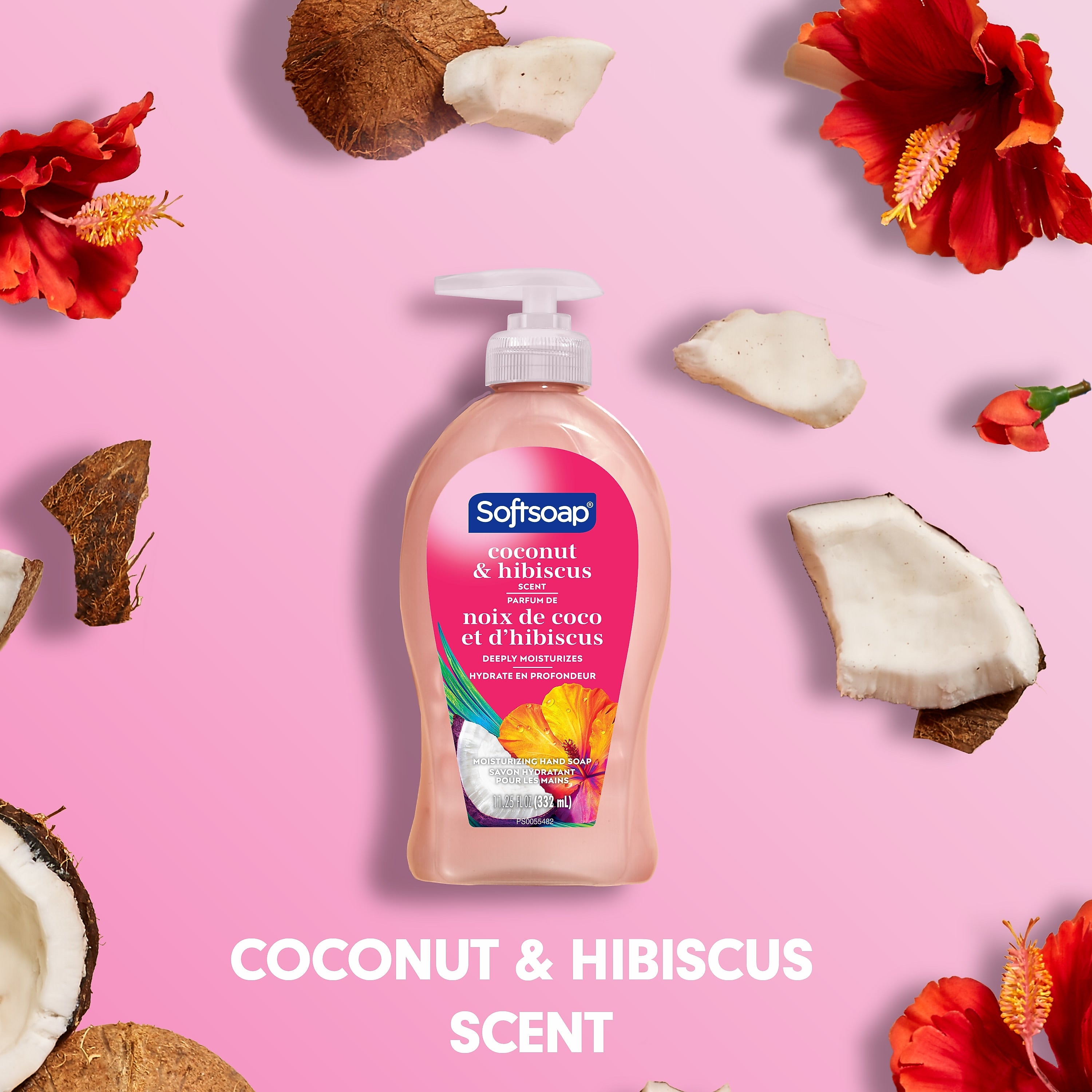 Softsoap Liquid Hand Soap, Coconut & Hibiscus Scent, 11.25 Fl. Oz., 6/Carton (US07157ACT)