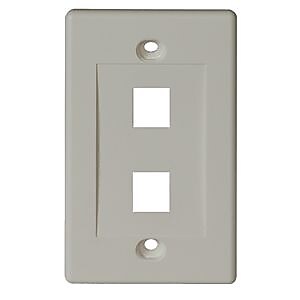 Tripp Lite N042-001-WH 2-Socket Faceplate